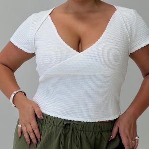 Maz Top White Curve