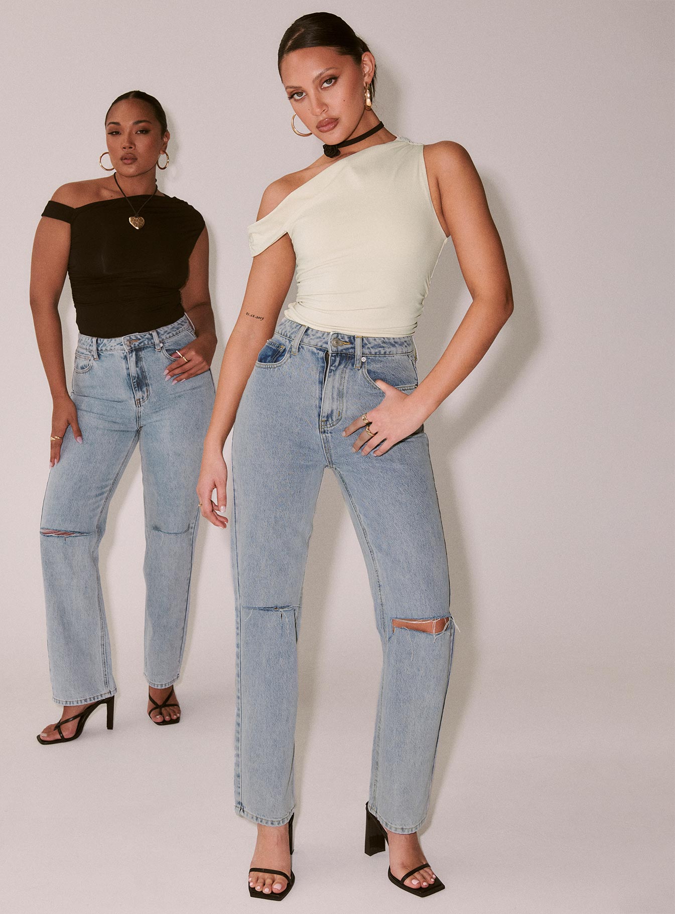 Holland High Rise Straight Leg Jeans Denim - Image 11