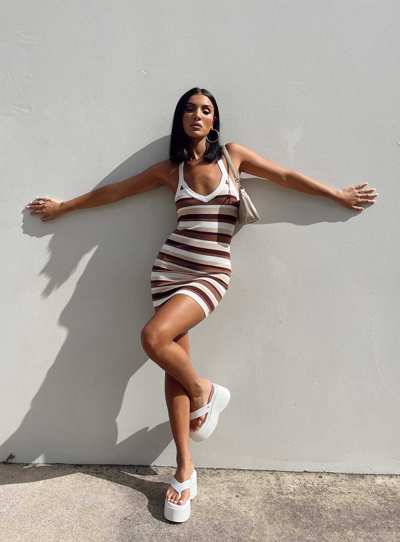 Ciro Mini Dress Brown - Image 2