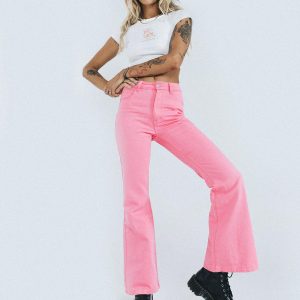 Cabarita Lounge Denim Jeans Pink