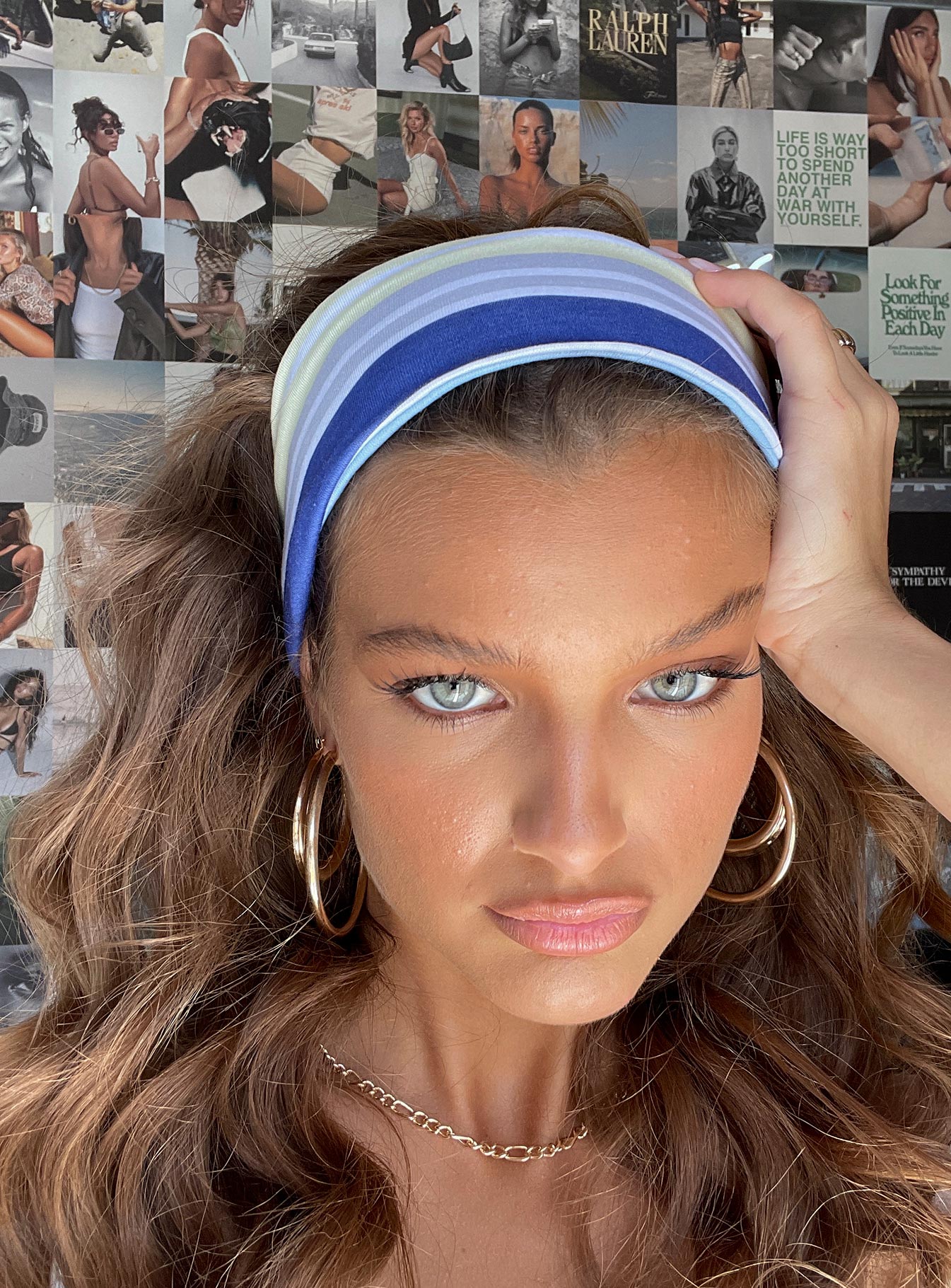 Aida Headband Blue Multi - Image 3