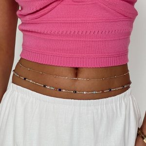Nadia Beaded Chain Belt Multi