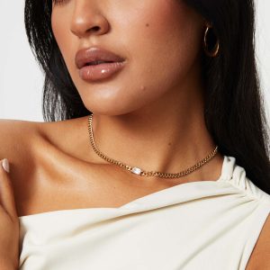 Desmong Gold Plated Necklace Gold