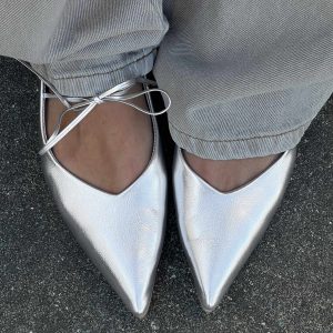 Billini Haruna Ballet Flats Silver Metallic