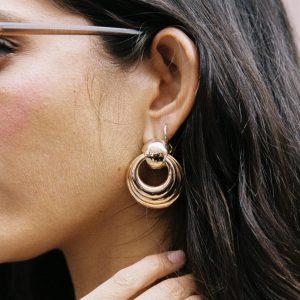 Time Goes By Earrings Gold