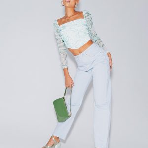 Livorno Straight Leg Ice Blue Denim Jeans