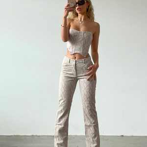 JGR & STN Lil Snake Pant Grey Snake