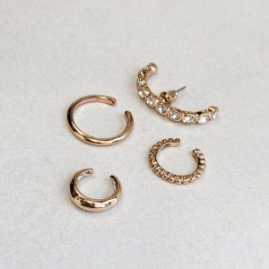 Life In Luxury Ear Cuff Set Gold