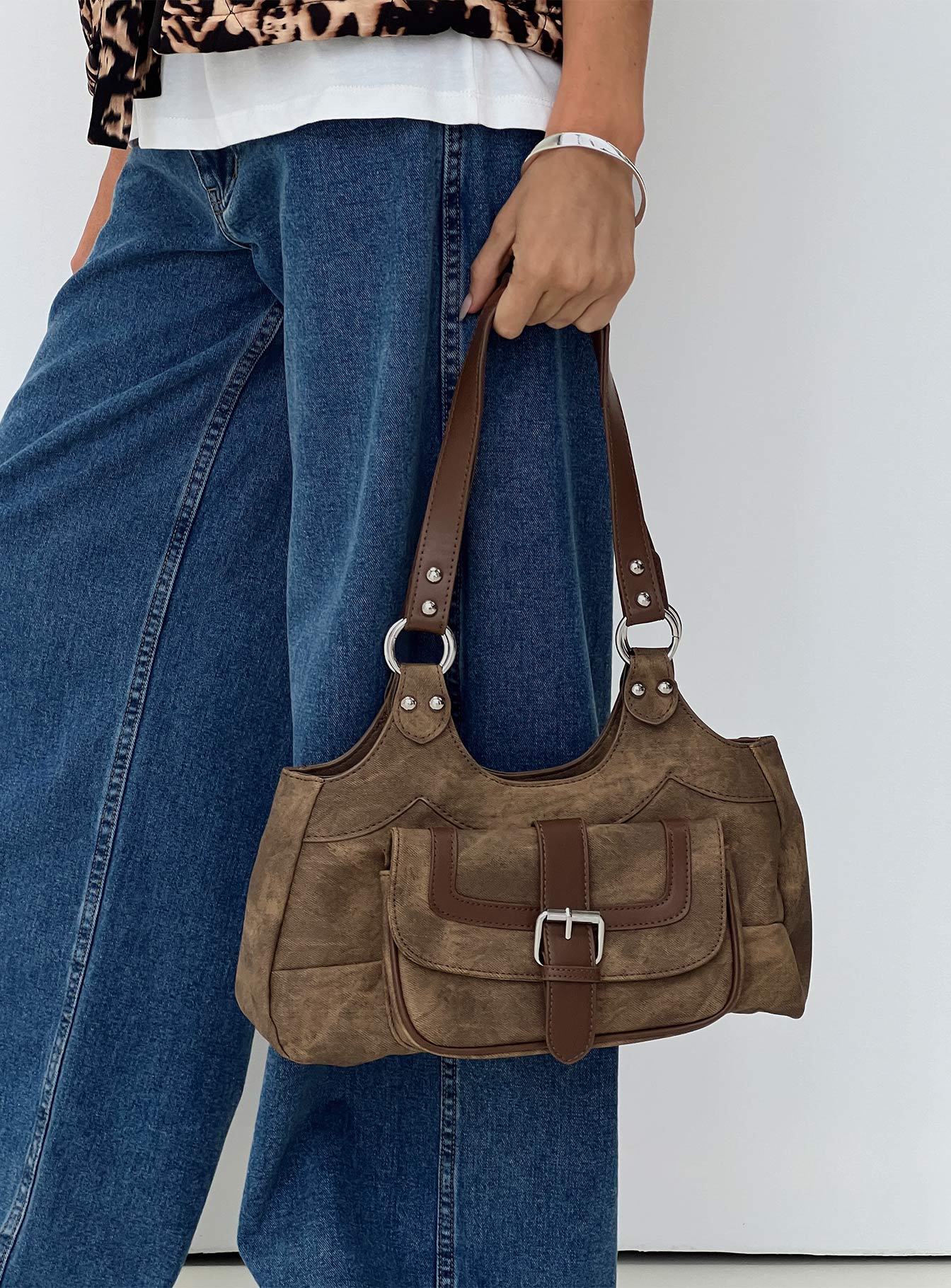 Airlea Shoulder Bag Brown - Image 6