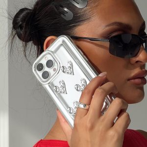 Ginevra iPhone Case Silver