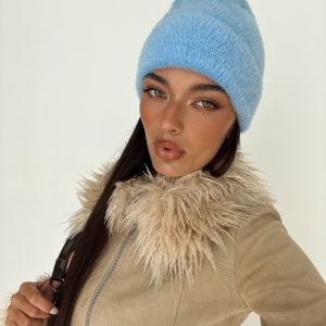 That Sweet Fluffy Beanie Blue