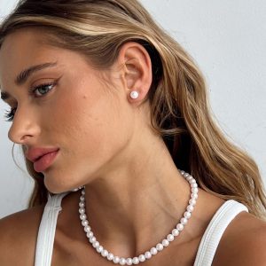 Lindaura Necklace & Earring Pack Pearl