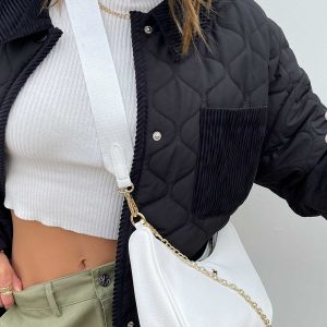 Peta & Jain Paloma Crossbody Bag White Pebble / Gold