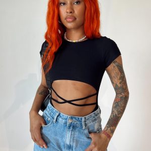 Nicola Bodysuit Black