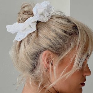 Kayte Scrunchie White
