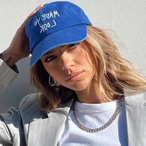 Made You Look Dad Cap Blue