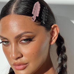 Belsie Hair Clip Pack Pink / Black