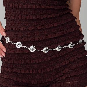 Afterglow Spiral Belt Silver