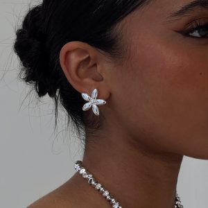 Torquil Earrings Silver