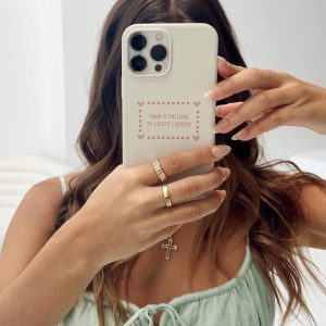 Take A Pic iPhone Case White