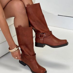 Wrecked Western Boots Rust