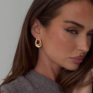 Be Alright Earrings Gold