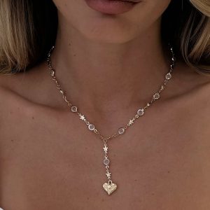 Daniele Y Necklace Gold