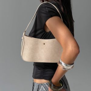 Peta & Jain Lilu Bag Cream Suede