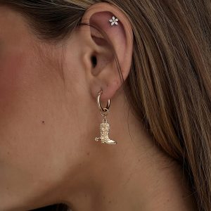 Oh Howdy Earrings Gold