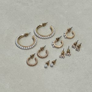 Faiyaz Earring Pack Gold