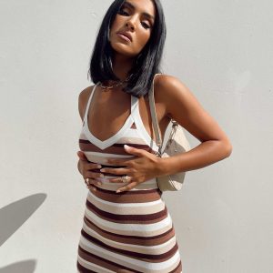 Ciro Mini Dress Brown