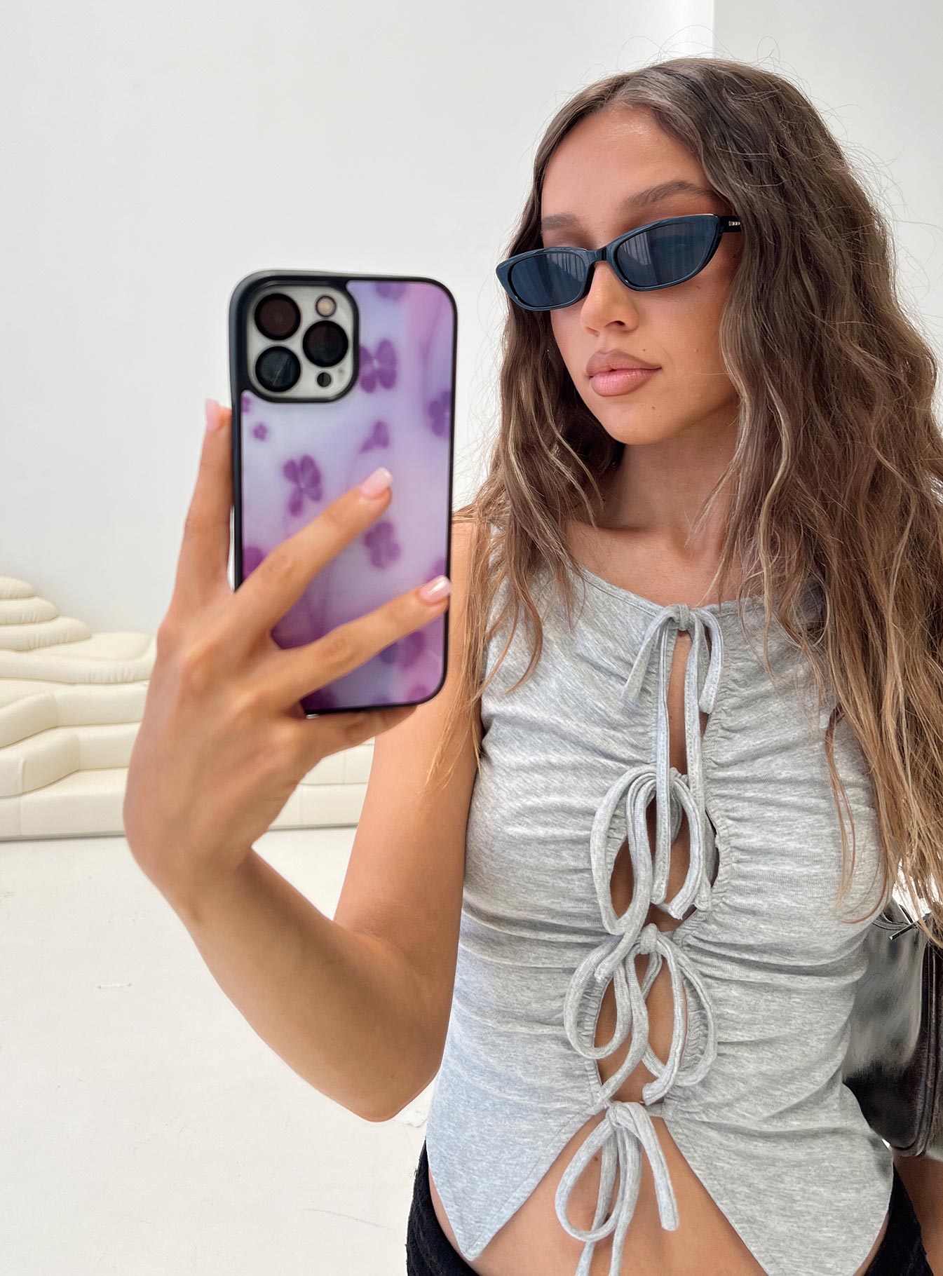 Taila Iphone Case Blurred Floral