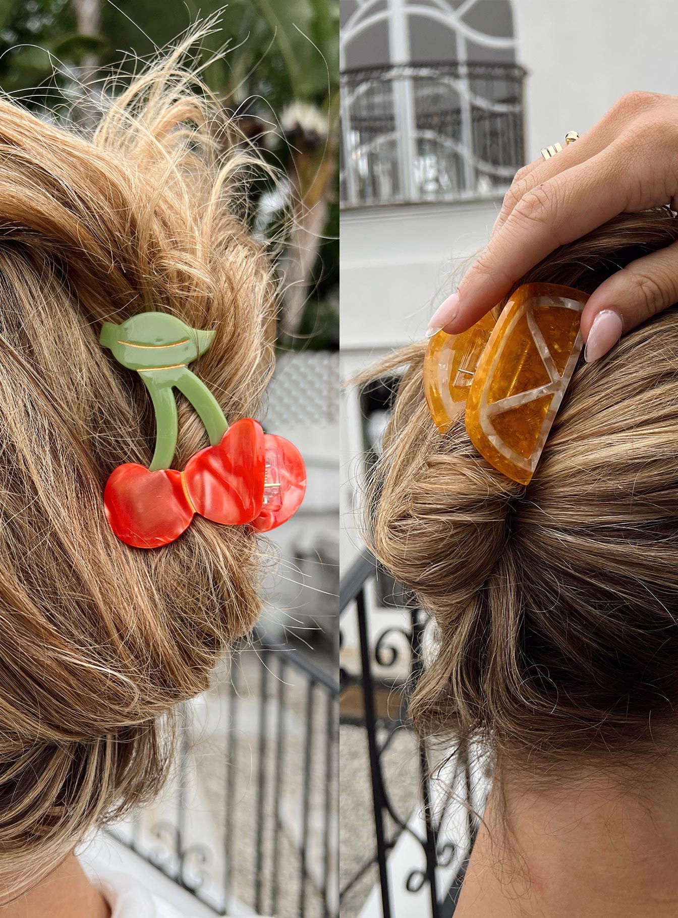 Fruity Hair Clip Pack Orange / Cherry - Image 2