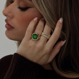 Think Fast Ring Set Gold