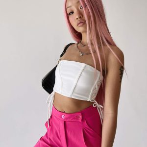 Mylor Strapless Top White