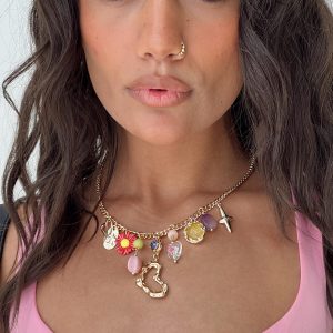 Maximiliano Charm Necklace Multi