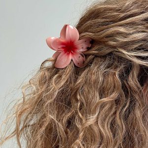 Frangipani Hair Clip Pink
