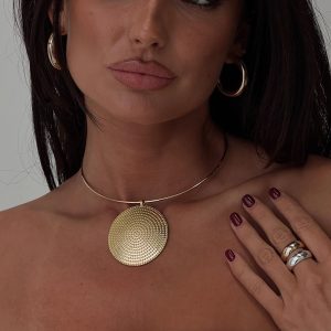 Charlise Pendant Necklace Gold
