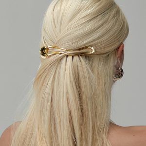In The World Hair Clip Gold