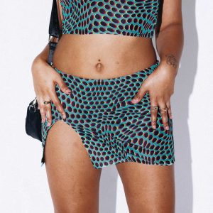 Bold Move Mini Skirt Blue Multi