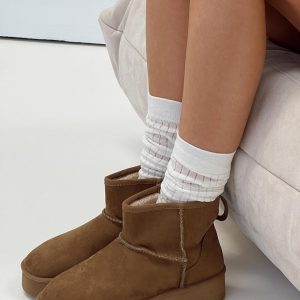 Franz Shearling Boots Brown