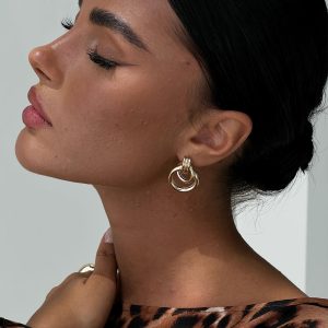 Doorknocker Earrings Gold
