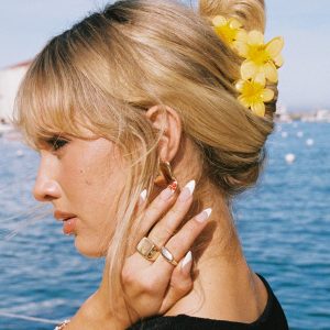 Chianti Frangipani Claw Clip Yellow