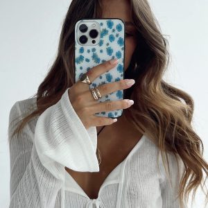 Kursti iPhone Case Blue Multi