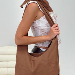 Missing You Tote Brown