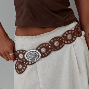 Sacrifices Belt Brown / Silver