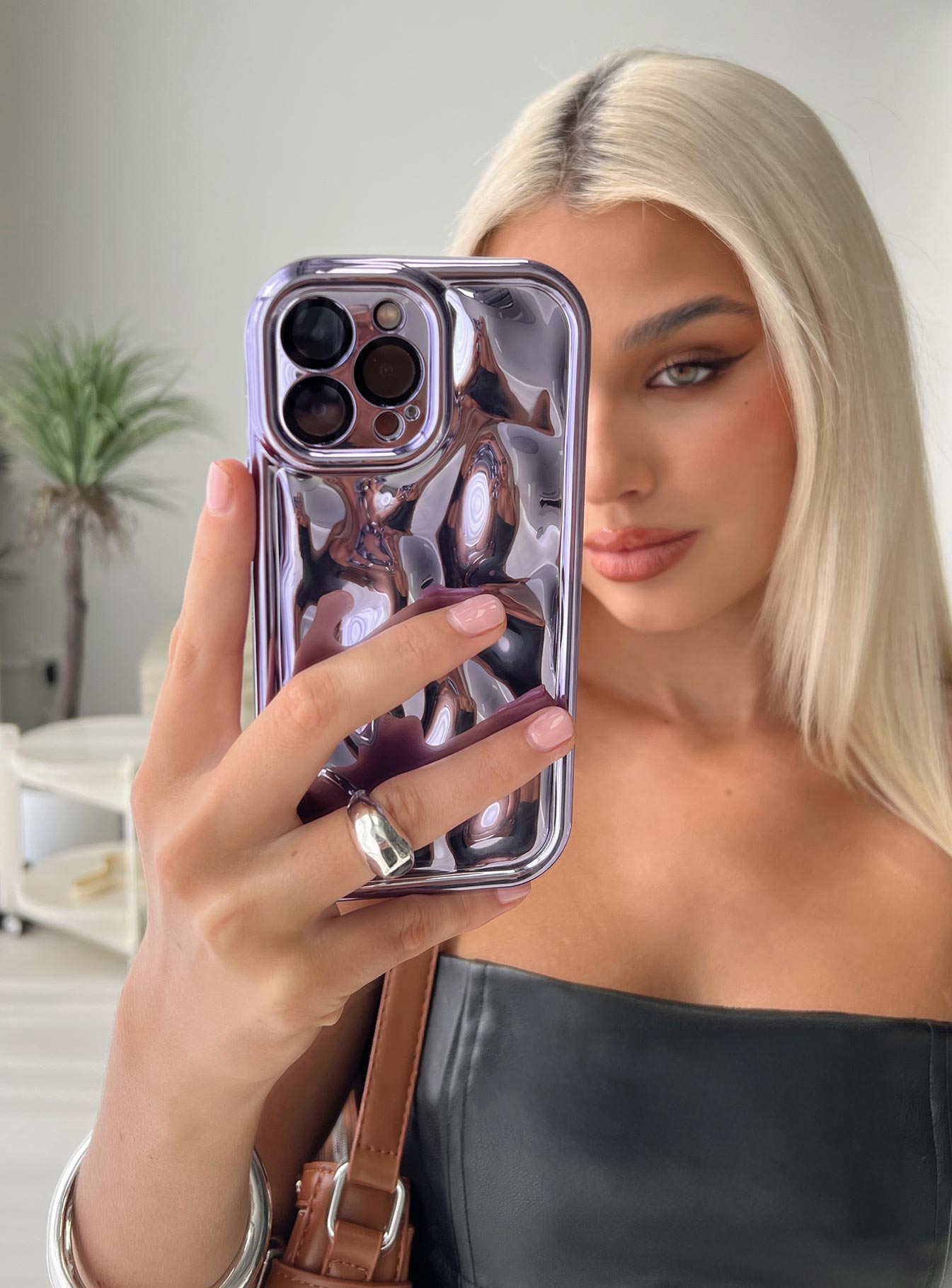 Dark Moon Iphone Case Purple - Image 3