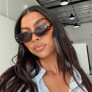 Trait Sunglasses Brown Striped