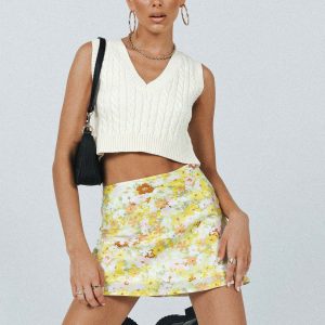 Sloane Mini Skirt Yellow
