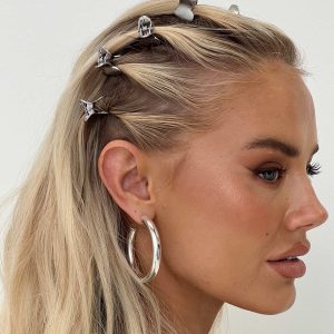 Raphalee Hair Clip Pack Silver